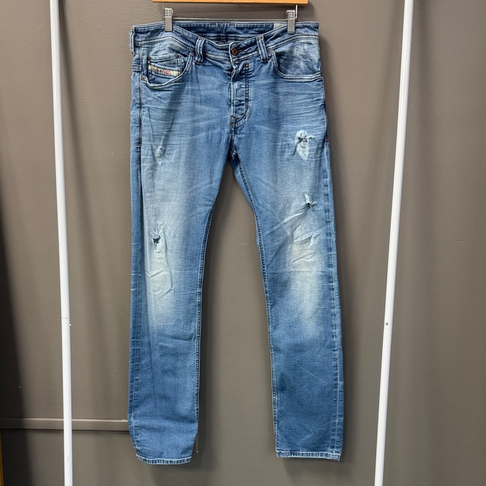 Diesel Light Blue Straight Jeans